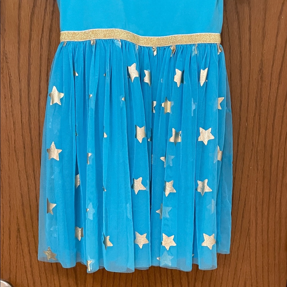 DISNEY UGC Girls size large (10/12) Blue Gold Live Action Little Mermaid Dress - Picture 7 of 9